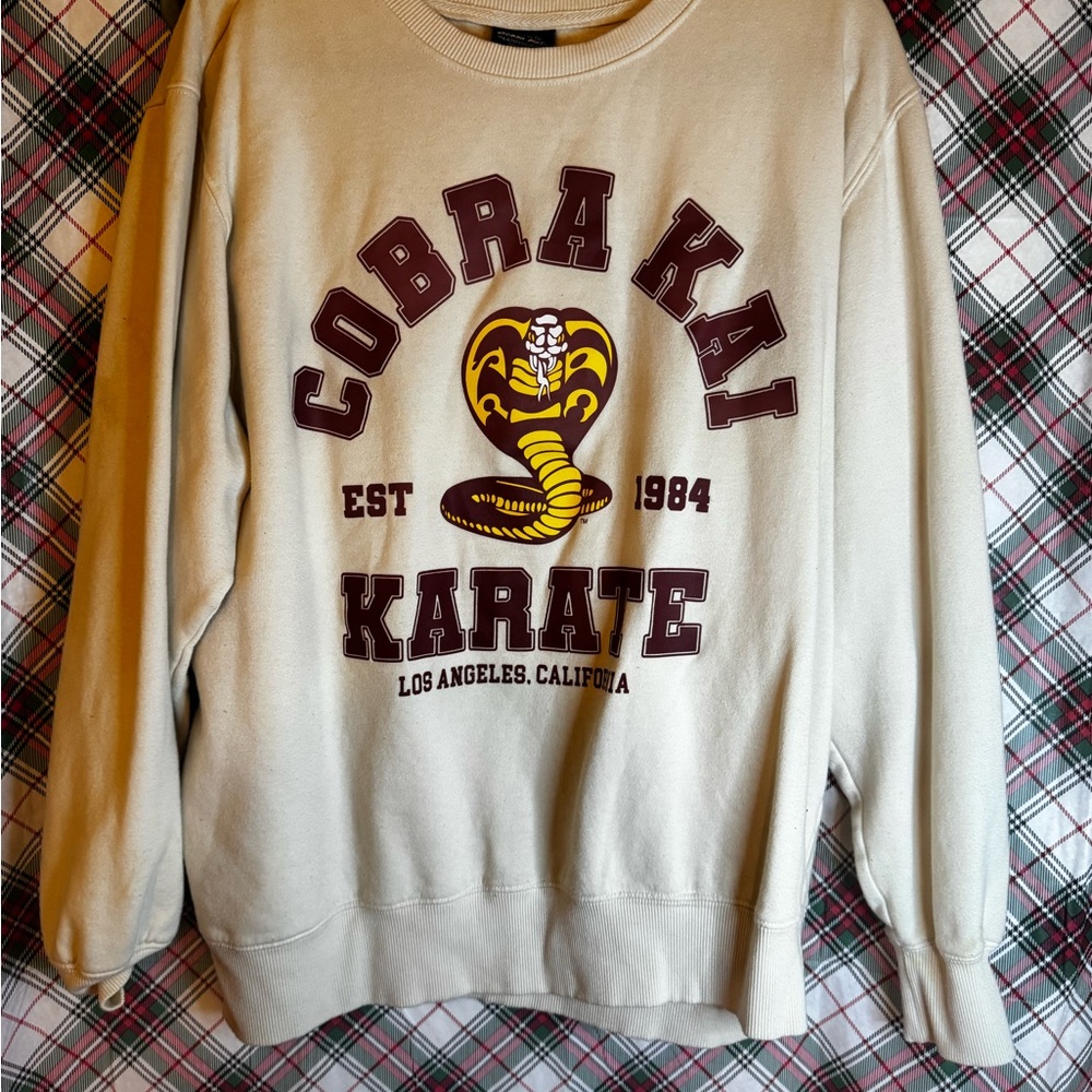 Bioworld Cream Cobra Kai Sweatshirt